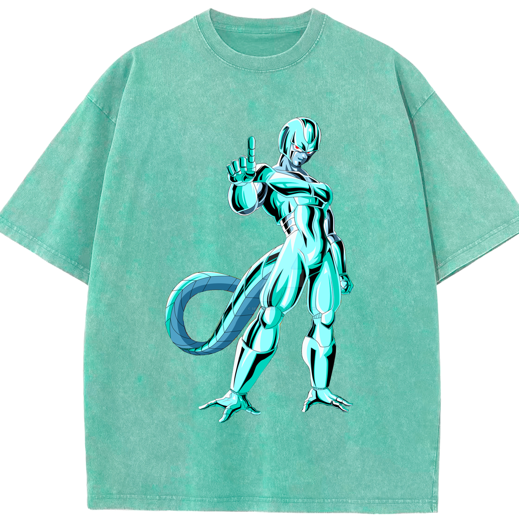 （画像用） ドラゴンボール クウラ DRAGON BALL Cooler Coora 綿100% ヴィンテージ風 半袖Tシャツ（フロントプリント）